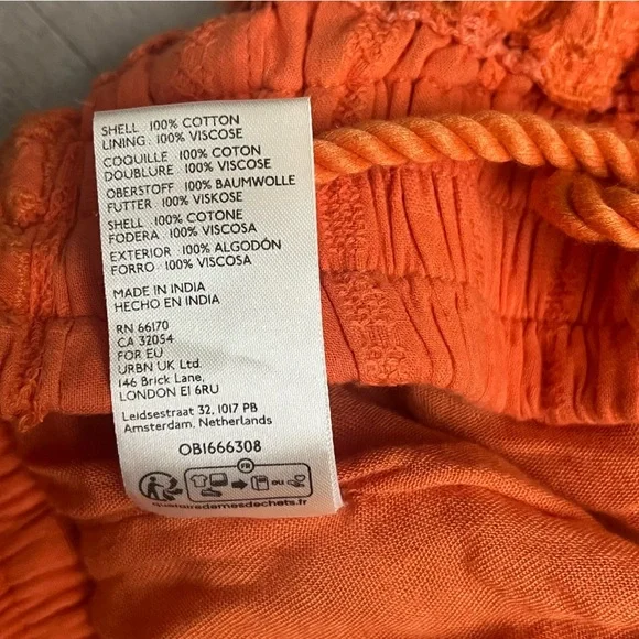 Free People Day Blooms Cutwork Embroidered Shorts, Flame, size M NWOT - Picture 7 of 7